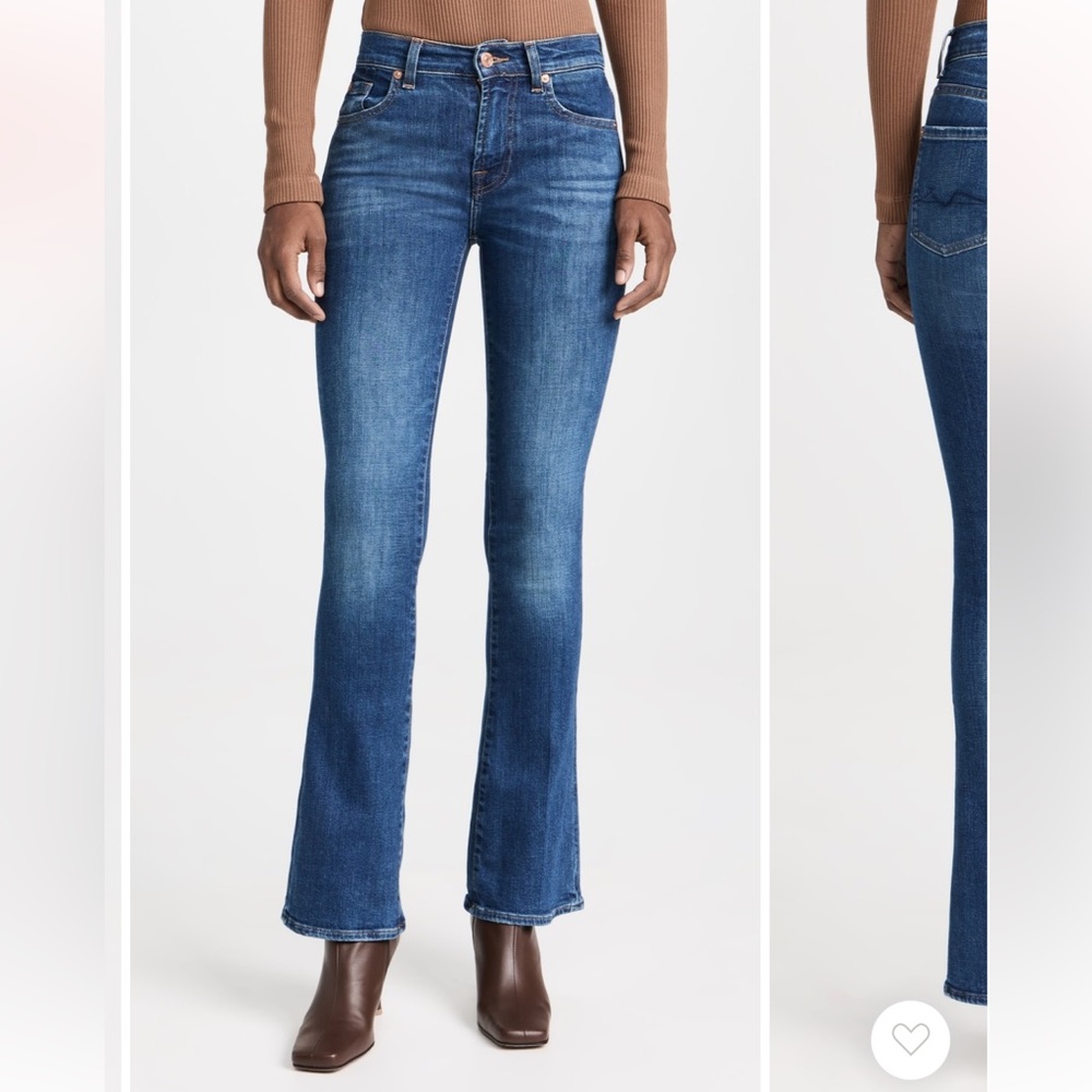 7 FOR ALL MANKIND • EUC HIGH WAIST BOOTCUT SIZE 28 IN SIHIGHLINE